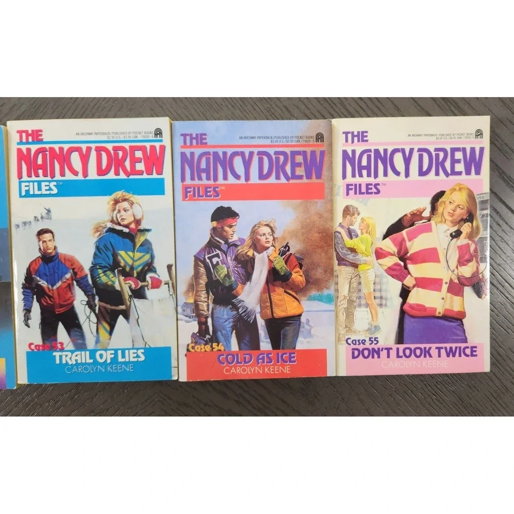 Nancy Drew Files Books 51–55 Paperback Lot Mystery Series